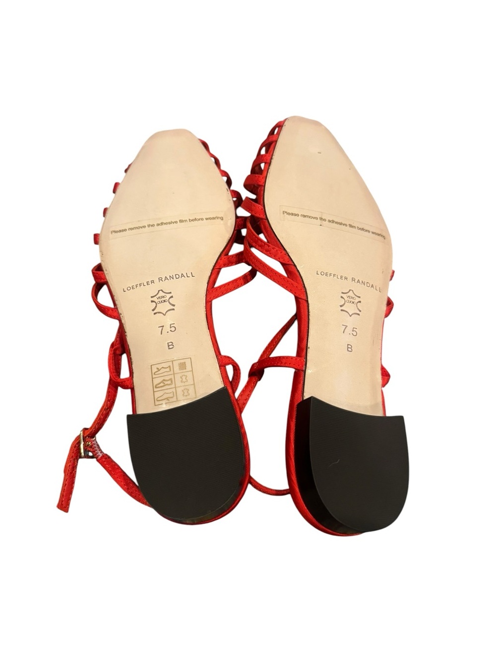 Loeffler Randall Devon Red Moiré Slingback Sandal 7.5 NWT - Picture 6 of 6